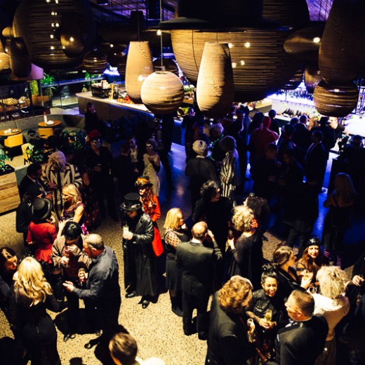 a group of people performing on a stage