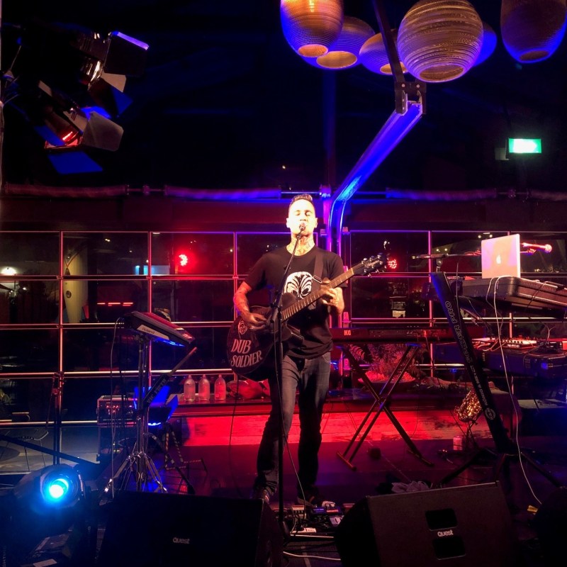 a group of people standing on a stage